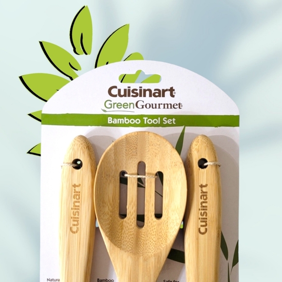 🆕️ Cuisinart 3 Piece Bamboo Tool Set - Picture 4 of 5